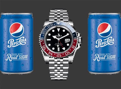 eine rolex in der farbe einer pepsi